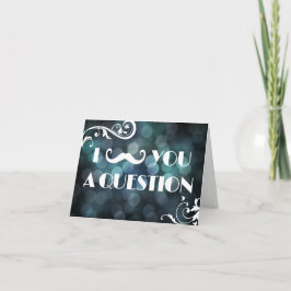 Jag Måste Ställa Dig En Fråga Bokeh Ljus Inbjudnin Inbjudan