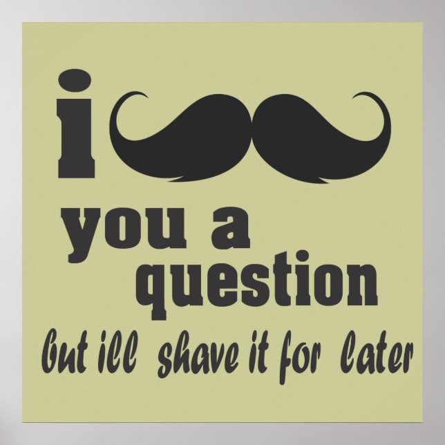 Jag måste ställa en fråga till dig poster (Framsidan)