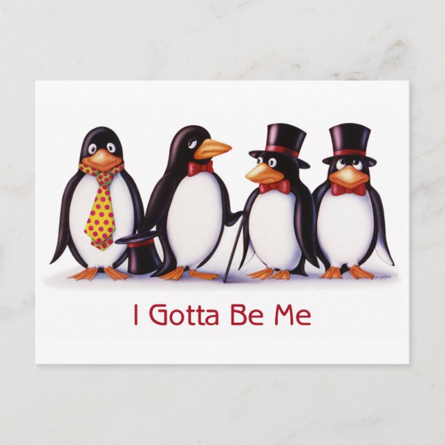 Jag måste vara jag vykort (Framsida)