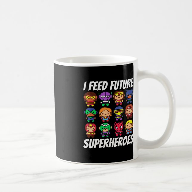 Jag Matar Framtida superhjältar i Dam Squad Kaffemugg (Höger)