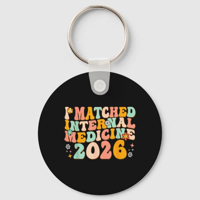 Jag matchade Internmedicin Match Day 2026 Nyckelring (Framsida)