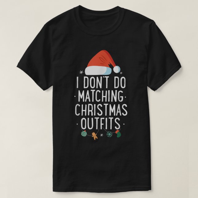 Jag matchar inte julprofetior, men jag gör Xma T Shirt (Design framsida)