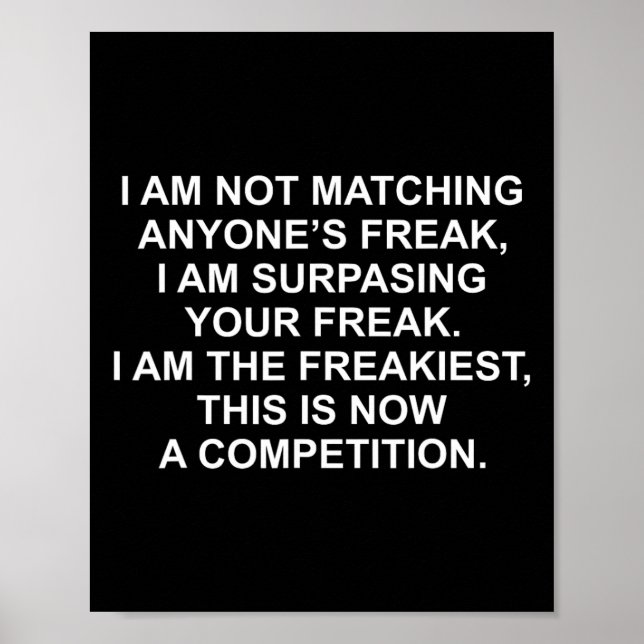 Jag matchar inte någons Freak... jag surfar på er Poster (Framsidan)