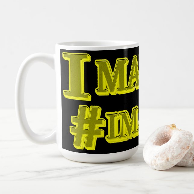 "JAG MATTER!" Utkastuttrycksdesign. Köp nu Kaffemugg (Med munk)