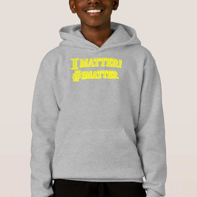 "JAG MATTER!" Utkastuttrycksdesign. Köp nu T Shirt (Framsida)