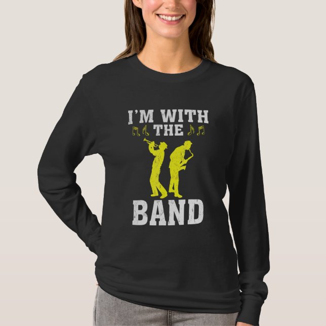 Jag med bandsaxofonmusiken t shirt (Framsida)