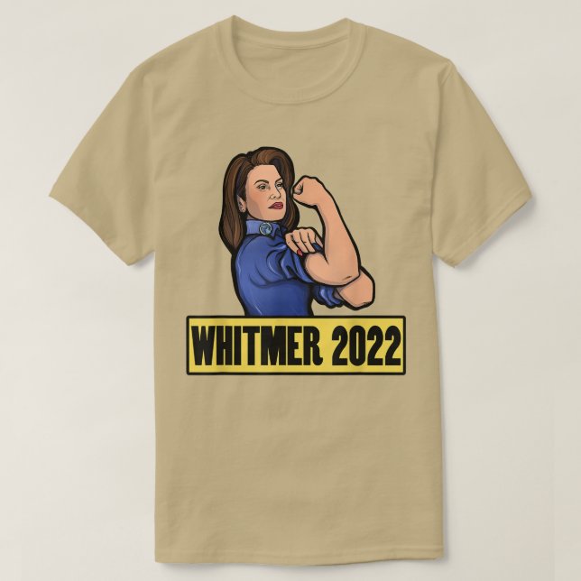 Jag med Gretchen Whitmer för guvernör 2022 T Shirt (Design framsida)