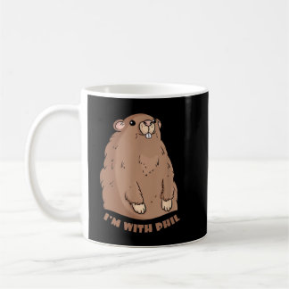Jag med Phil Ground-hog Punxsutawney Funny Gift Kaffemugg