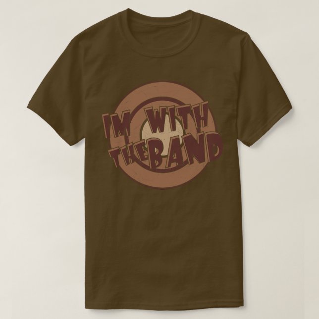 Jag med Vintagen Brown T Shirt (Design framsida)