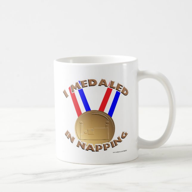 Jag Medaled i Napping Kaffemugg (Höger)