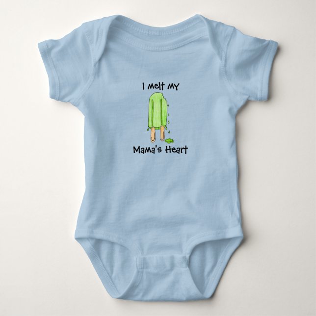Jag Melt My Mamma Heart Baby Bodykostym T Shirt (Framsida)
