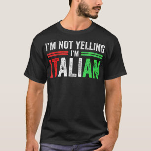 Jag menar inte att jag är italiensk Funny Italia F T Shirt