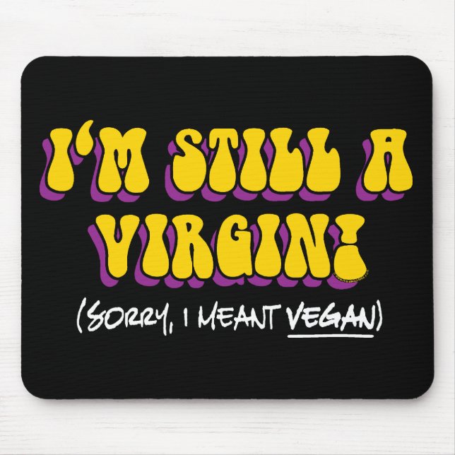 Jag menar Vegan! Funny Vegetarian Musmatta (Framsidan)
