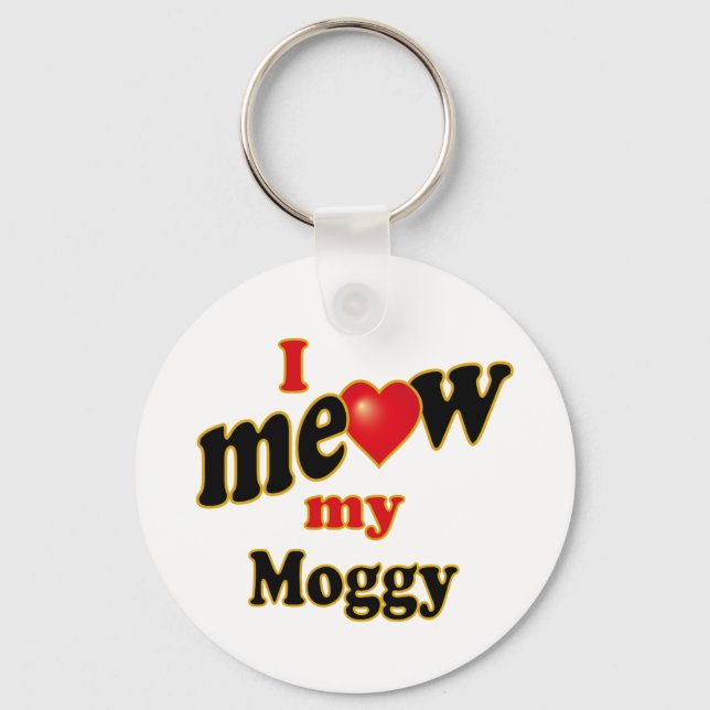 Jag Meow My Moggy Nyckelring (Framsida)