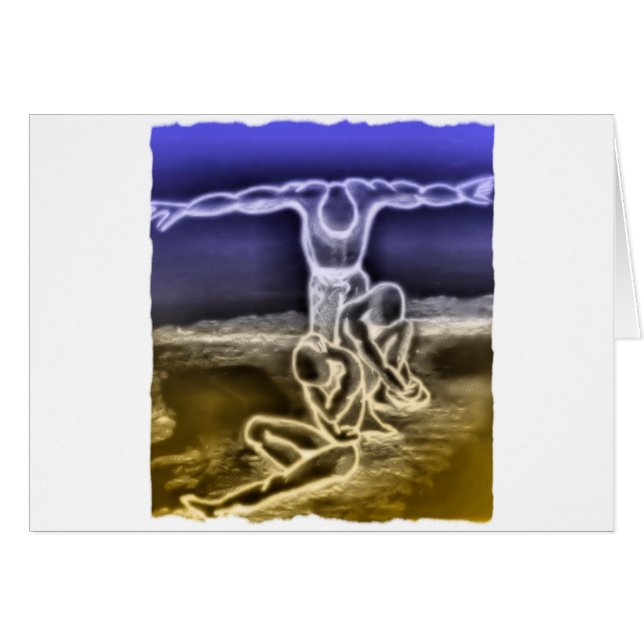 Jag, mig själv och mig hälsningskort (Framsidan Horizontal)