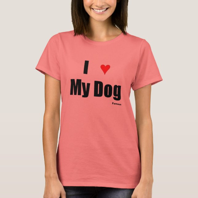 Jag? Min Hund Tee Shirt (Framsida)