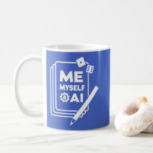 Jag, min och AI, White Art Mugg