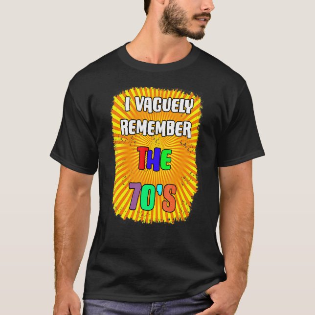Jag minns 70-talet vagt t shirt (Framsida)