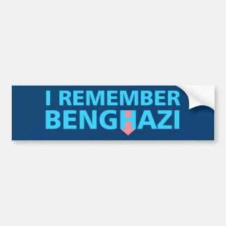 Jag minns Benghazi Bildekal