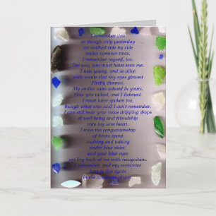 Jag minns dig, men bara i går... kort