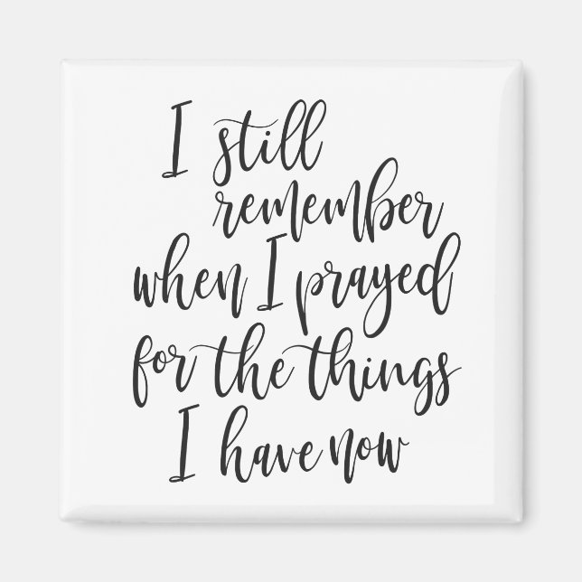 Jag minns fortfarande när jag bad om sak magnet (Framsidan)