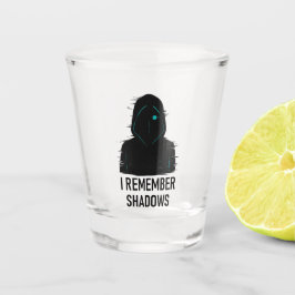 Jag minns skuggor - Glitched Hooded Figur Design