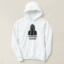 Jag minns skuggor - Glitched Hooded Figur Design