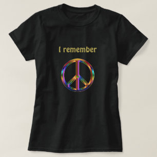 "Jag minns" text med fredssymbol T Shirt
