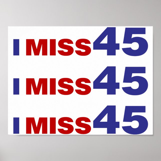 Jag miss 45 poster (Framsidan)