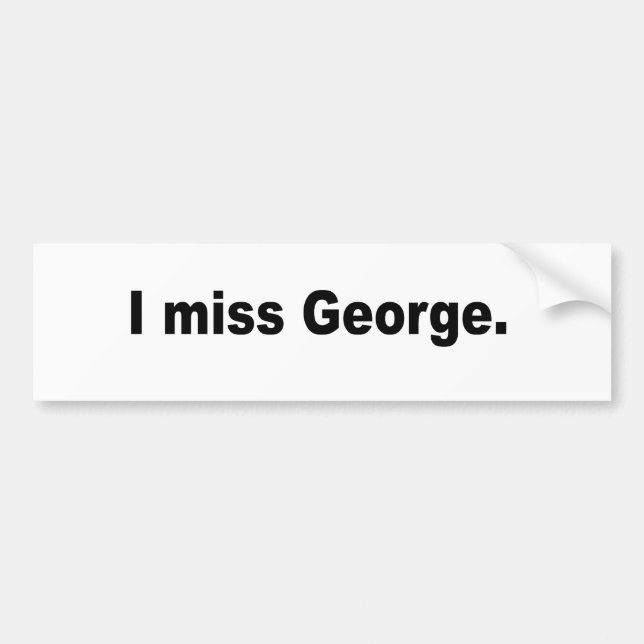 Jag missa George Bildekal (Framsidan)