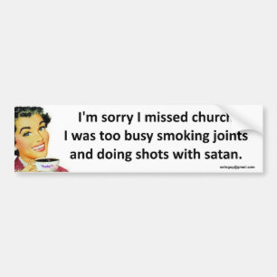 Jag missa kyrkan bildekal