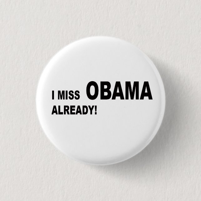 Jag missa Obama redan! Knapp (Framsida)