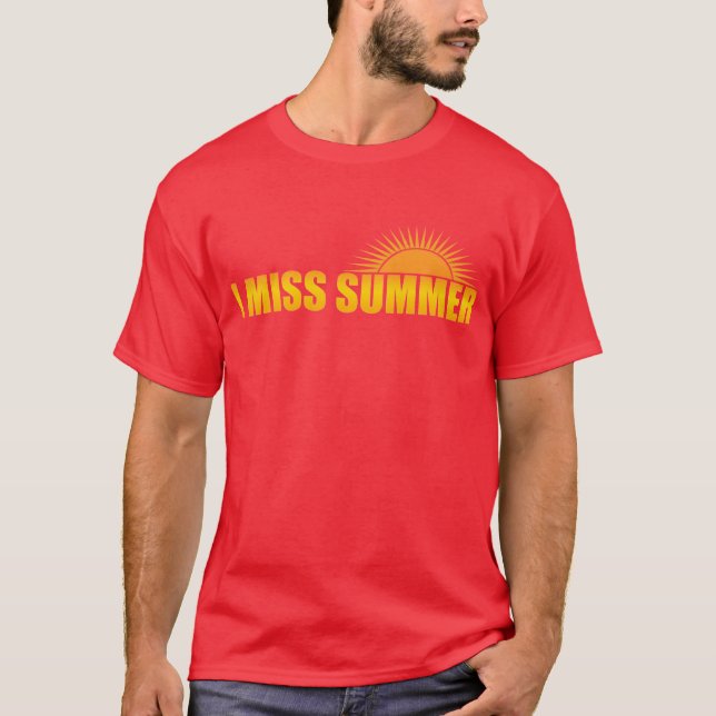 jag missa sommar t-shirt (Framsida)