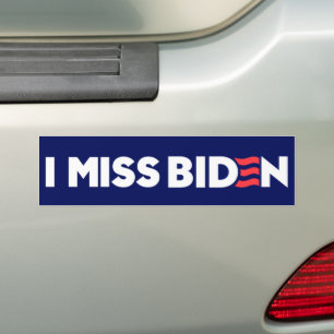 Jag missar Biden Anti-Trump Bildekal