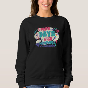 Jag missar de dagar då hemläxan bara färgade t shirt