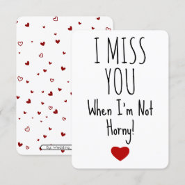 Jag missar dig även när jag inte är ett häftigt Va Tack Kort