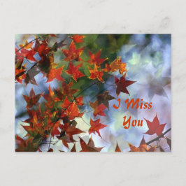 Jag missar dig vykort