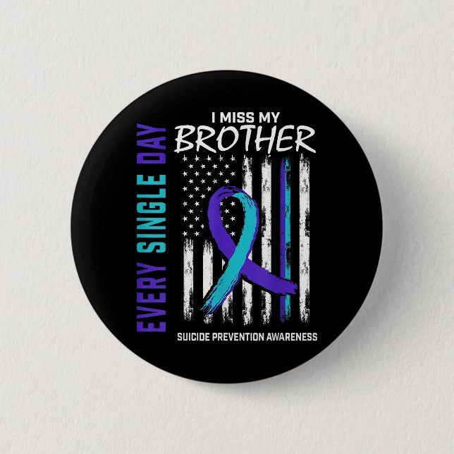 Jag missar min brother Suicide Awareness Preventio Knapp (Framsida)