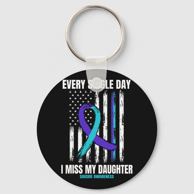 Jag missar min dotter Suicide Awareness Shirt Prev Nyckelring (Framsida)