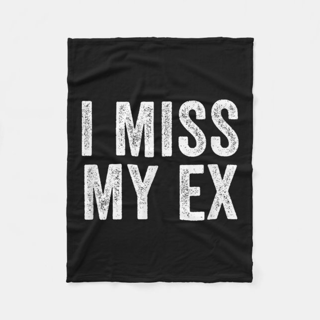 Jag missar min Ex Breakup Heartbrott Broken Relati Fleecefilt (Framsidan)