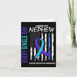 Jag missar min nehew Suicide Awareness Prevention Kort