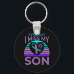 Jag missar min son Heart Solros Suicide Awareness  Nyckelring<br><div class="desc">Jag missar min son Heart Solros Suicide Awareness Mamma Gift</div>