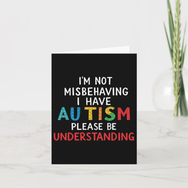 Jag missbrukar inte min autism, var snäll och var  kort (Framsida)