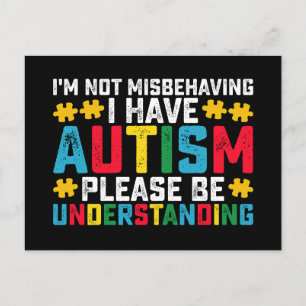 Jag missbrukar inte min autism, var snäll och var vykort