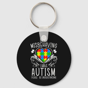 Jag Misstorar Inte Jag Har Autismmedvetande Stöd Nyckelring