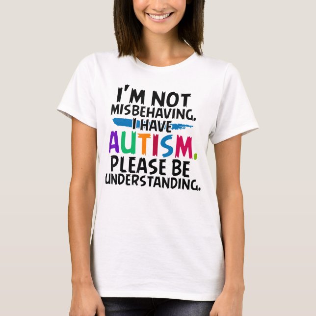 Jag_mma inte missuppfattning, Autism T-shirt (Framsida)