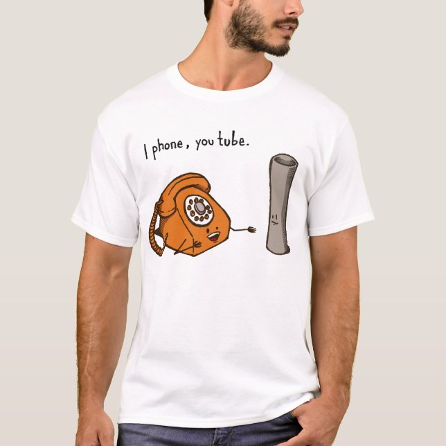 Jag mobila, ditt rör. Shirt T Shirt (Framsida)