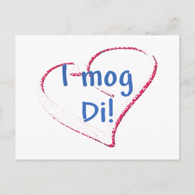 Jag mog Di Vykort (Framsida)