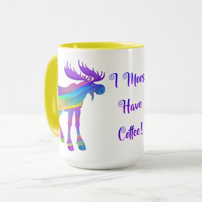 Jag Moose har kaffe II - 15 oz.Mugg Mugg (Framsida vänster)