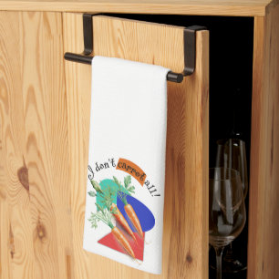 "Jag morot inte alla!" Kitchen Pun Kökshandduk